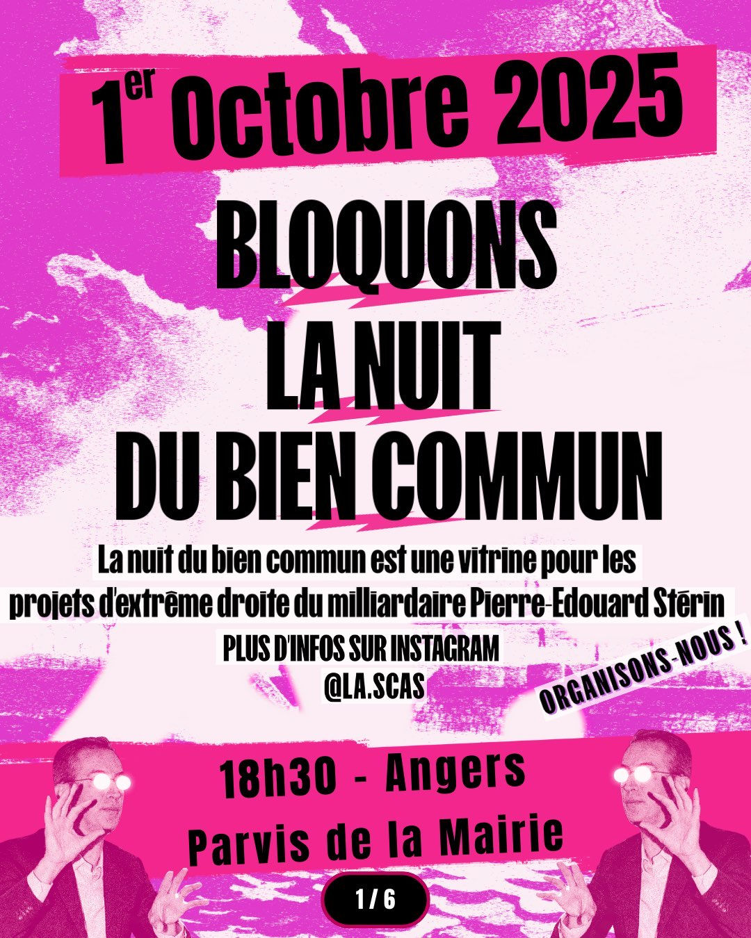 Angers se mobilise contre Sterin et les Nuits du Bien Commun