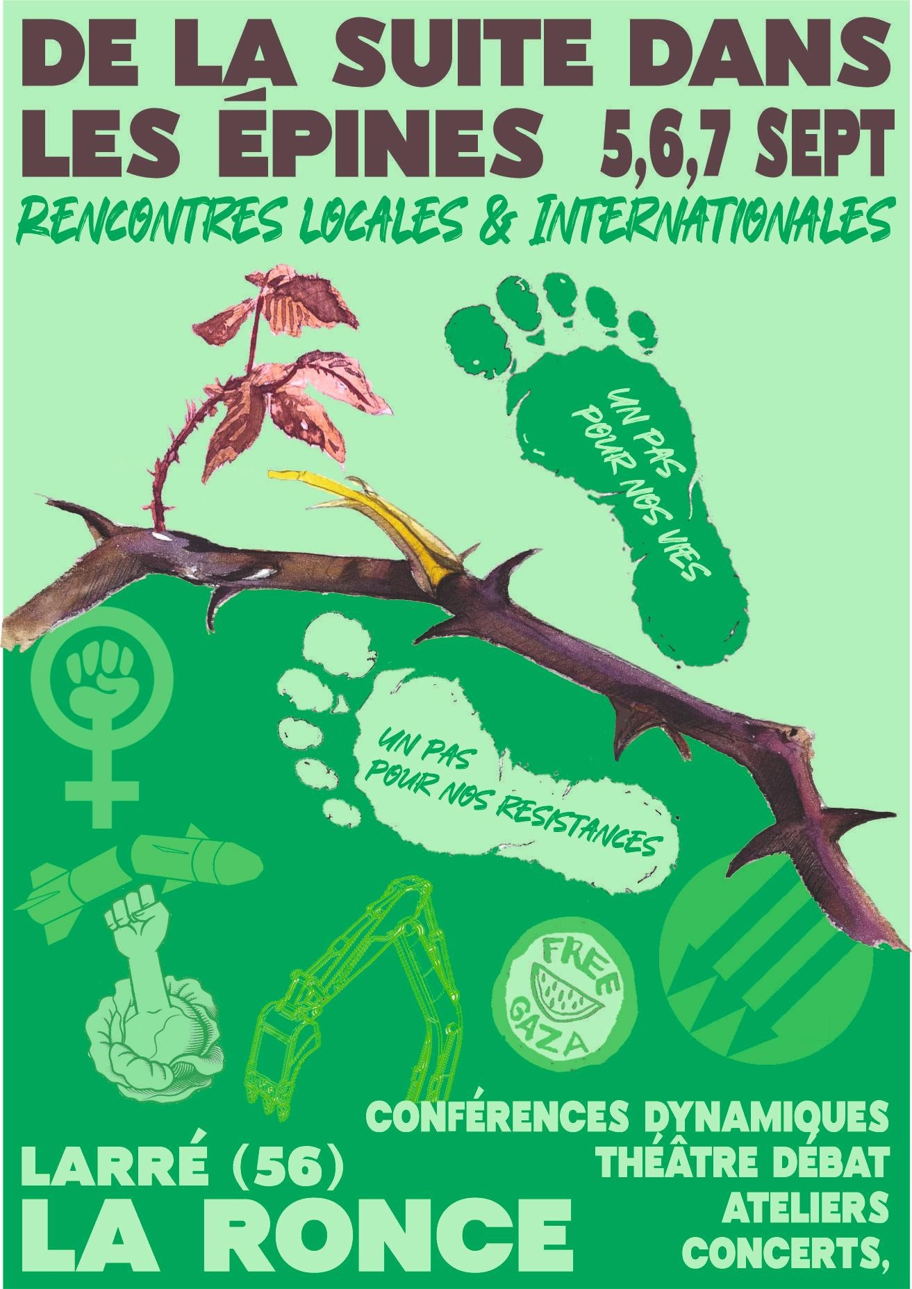 De la suite dans les épines - rencontre locales et internationales à Larré (56)