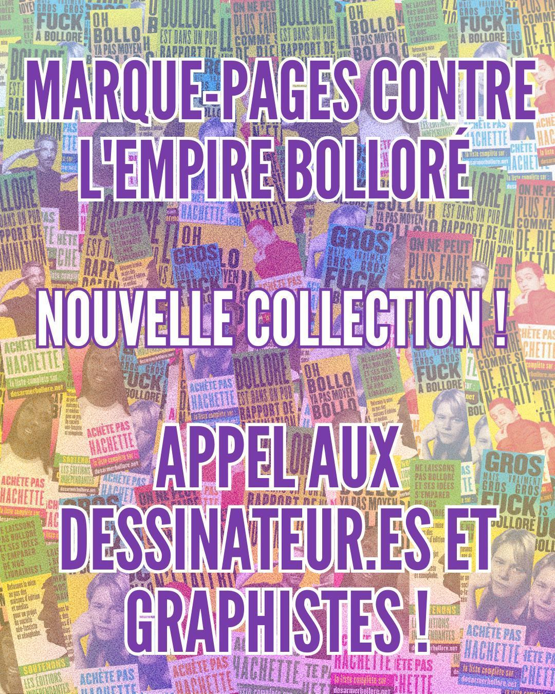 Marque-pages: appel à la contribution de dessinateur·es et graphistes