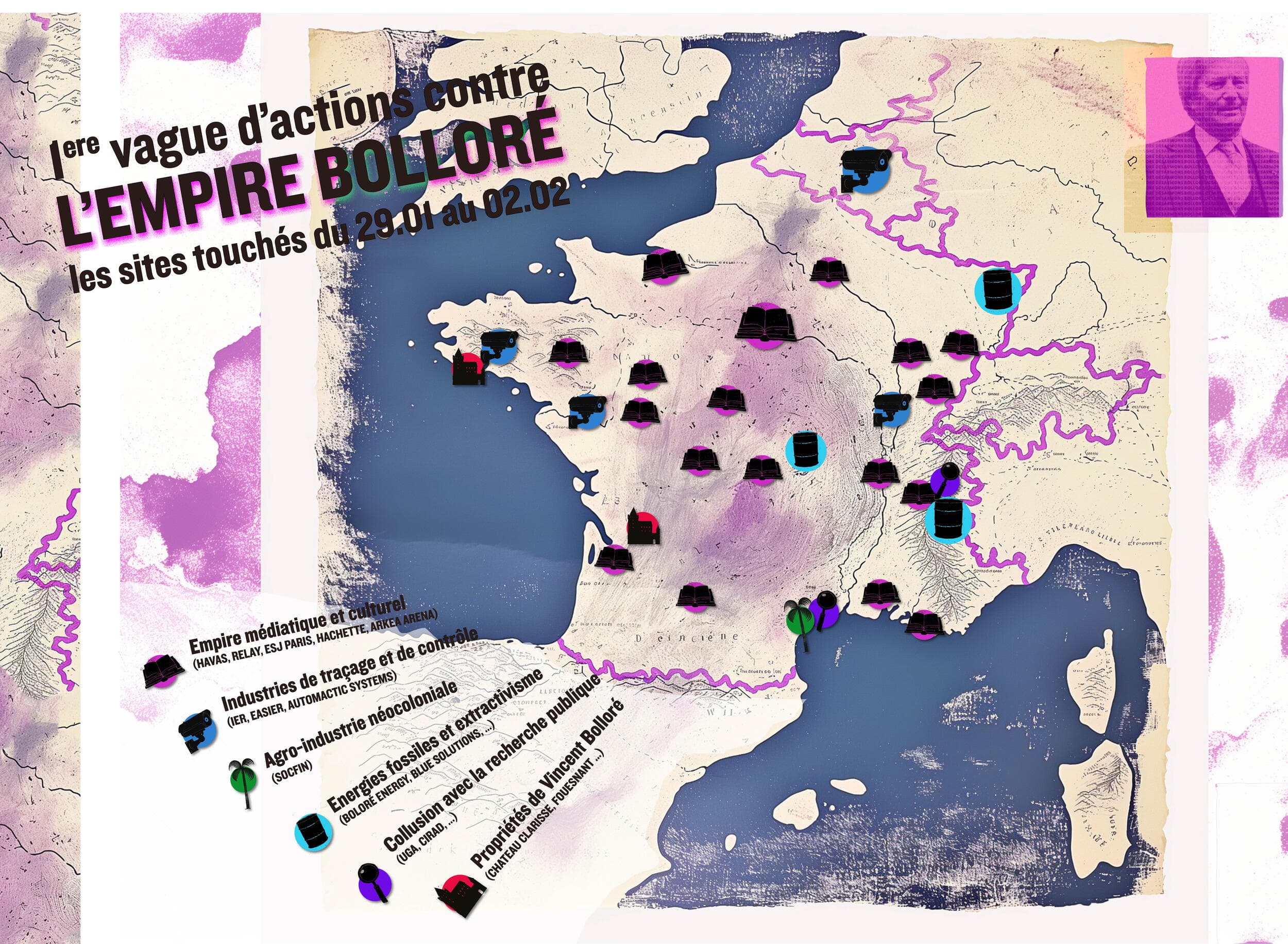 carte des actions