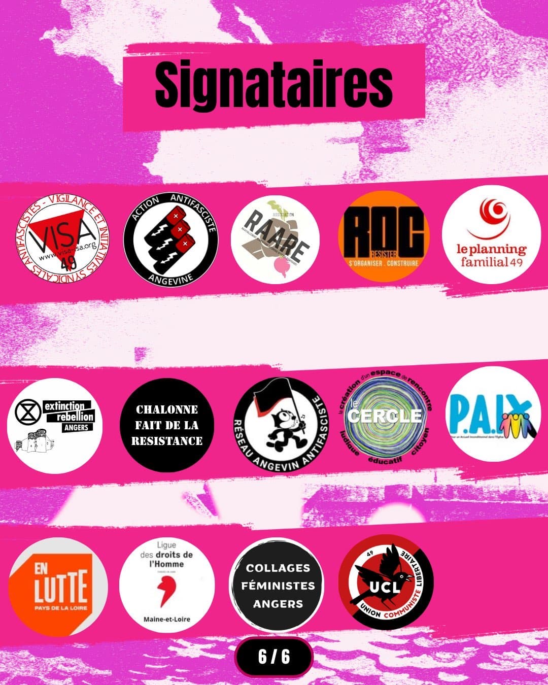 angers contre sterin - les signataires