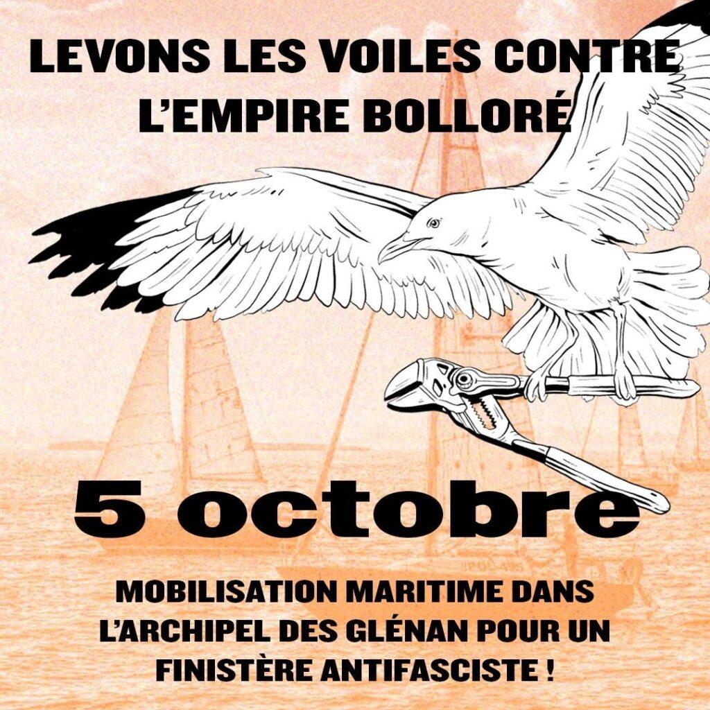 Le 5 octobre ⛵ Levons les voiles contre l’empire Bolloré dans l’archipel des Glénan