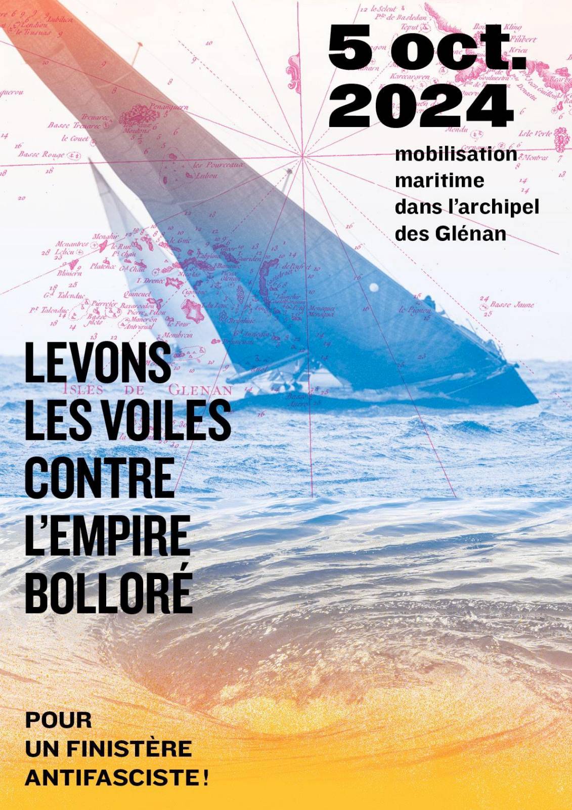 Le 5 octobre ⛵ Levons les voiles contre l’empire Bolloré - affiche